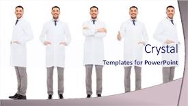  Presentation with health care data science - Slide set featuring medicine science profession and health background and a  colored foreground