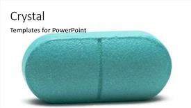  Presentation with tablet - Presentation theme enhanced with medicine tablet - pill isolated on white background background and a white colored foreground