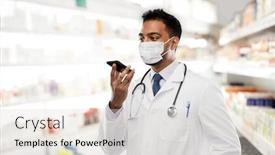  Presentation with medical technology healthcare - Cool new PPT layouts with medicine-technology-and-healthcare-concept backdrop and a light gray colored foreground