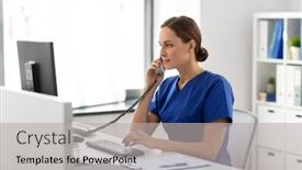  Presentation with healthcare technology - Presentation consisting of medicine-technology-and-healthcare-concept background and a light gray colored foreground