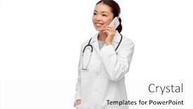  Presentation with nurse technology - PPT layouts with medicine-technology-and-healthcare-concept background and a white colored foreground