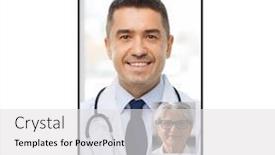  Presentation with communication - Audience pleasing slide deck consisting of medicine-technology-and-online-communication backdrop and a light gray colored foreground