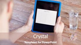  Presentation with nutrition supplements - Cool new slide set with medicine technology nutritional supplements backdrop and a  colored foreground