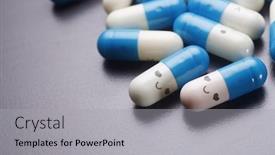  Presentation with control - Slide deck with medicine-to-control-your-mood background and a light gray colored foreground