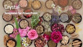  Presentation with heal - Presentation theme enhanced with medicine to heal skin disorders background and a coral colored foreground