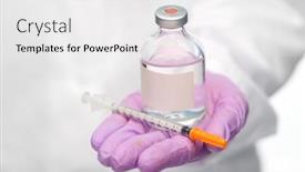  Presentation with vaccination - Cool new presentation theme with medicine-vaccination-and-healthcare-concept backdrop and a white colored foreground