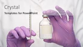  Presentation with vaccination - Presentation with medicine-vaccination-and-healthcare-concept background and a white colored foreground
