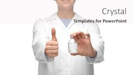  Presentation with vaccination - Theme consisting of medicine-vaccination-and-healthcare-concept background and a white colored foreground