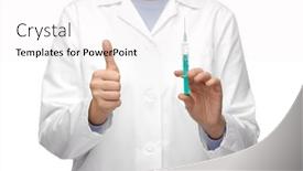  Presentation with vaccination - Amazing presentation design having medicine-vaccination-and-healthcare-concept backdrop and a white colored foreground