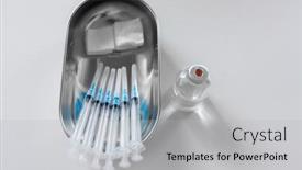  Presentation with vaccination - PPT layouts having medicine-vaccination-and-healthcare-concept background and a light gray colored foreground