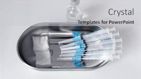  Presentation with vaccination - PPT theme enhanced with medicine-vaccination-and-healthcare-concept background and a light gray colored foreground