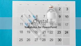  Presentation with vaccination - Slides with medicine-vaccination-and-healthcare-concept background and a light gray colored foreground