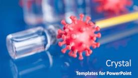  Presentation with vaccine - Slides enhanced with medicine-vaccine-vial-bottle background and a ocean colored foreground