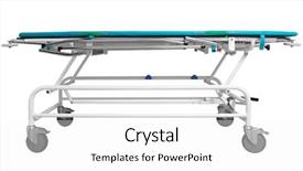  Presentation with equipment - Audience pleasing PPT layouts consisting of medicine wheel - modern hospital equipment on white backdrop and a white colored foreground