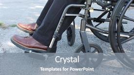  Presentation with medicine wheel - Beautiful theme featuring medicine wheel - person in a wheelchair sitting backdrop and a gray colored foreground