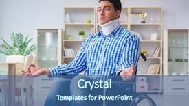  Presentation with traumatic brain injury - PPT layouts enhanced with medicine wheel - young man suffering from injury background and a ocean colored foreground