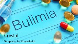  Presentation with diagnosis - Beautiful presentation featuring medicines and bulimia diagnosis written backdrop and a arctic colored foreground