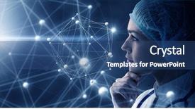  Presentation with science - Presentation design having medicines interaction - innovative technologies in science background and a ocean colored foreground