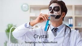  Presentation with medico legal - Beautiful theme featuring medico legal - scary monster doctor working backdrop and a  colored foreground