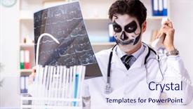  Presentation with medico legal - Amazing theme having medico legal - scary monster doctor working backdrop and a  colored foreground