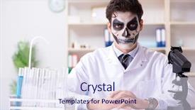  Presentation with automation in lab - Audience pleasing PPT layouts consisting of medico legal - scary monster doctor working backdrop and a  colored foreground