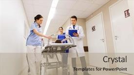  Presentation with health care - Slide deck featuring reanimacion - profession people health care reanimation background and a mint green colored foreground