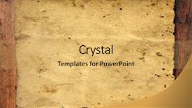  Presentation with antique paper texture - Slide deck with medieval ages - vintage old grungy paper background and a yellow colored foreground