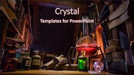  Presentation with czech republic - Cool new PPT theme with medieval alchemist laboratory with various backdrop and a wine colored foreground