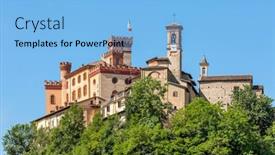  Presentation with medieval church - 