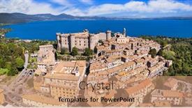  Presentation with medieval - Slide set enhanced with medieval-castles-of-italy-castello background and a coral colored foreground