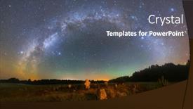  Presentation with medieval - Presentation design having medieval-cementary-near-taronkavichy-village background and a gray colored foreground