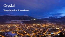  Presentation with triumph arch in innsbruck austria - Audience pleasing presentation theme consisting of innsbruck austria - architecture and nature backdrop and a ocean colored foreground