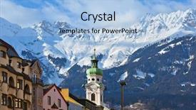  Presentation with architecture old - Presentation theme featuring vintage suitcase full of money background and a mint green colored foreground.