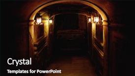  Presentation with ancient ruins - Presentation theme enhanced with ancient basement background and a wine colored foreground