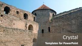  Presentation with ukraine - Cool new presentation theme with medieval-citadel-near-odessa-ukraine backdrop and a violet colored foreground