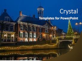 Medieval City Hall From Dokkum PPT template 97 | CrystalGraphics
