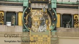  Presentation with vienna - Slides enhanced with medieval-figures-on-the-famous background and a coral colored foreground