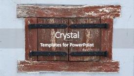  Presentation with closed - Presentation with medieval hose in vilnius lithuania background and a tawny brown colored foreground