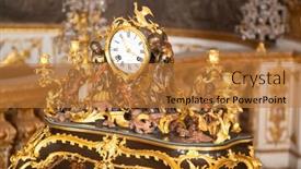  Presentation with gold silver - Presentation theme consisting of medieval-kitchenware-made-of-gold background and a gold colored foreground