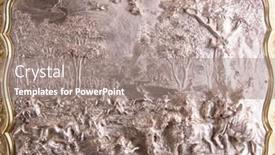  Presentation with gold silver - Colorful PPT theme enhanced with medieval-kitchenware-made-of-gold backdrop and a gray colored foreground