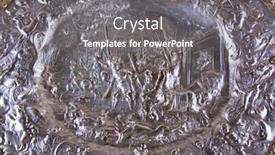  Presentation with gold silver - Slide deck enhanced with medieval-kitchenware-made-of-gold background and a gray colored foreground