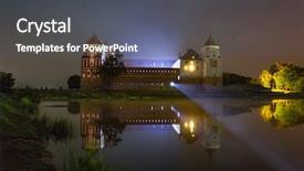  Presentation with medieval - Colorful PPT theme enhanced with medieval mir castle belarus backdrop and a  colored foreground