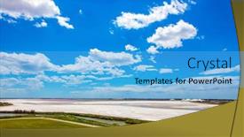  Presentation with green development - Audience pleasing slide deck consisting of medieval-port-city-of-aigues backdrop and a light blue colored foreground