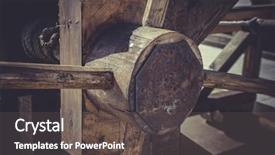  Presentation with weapons - Presentation theme featuring onagers catapults and battering ram background and a dark gray colored foreground