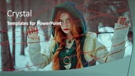  Presentation with forest fairy - Theme featuring medieval-sorceress-and-the-threads background and a tawny brown colored foreground