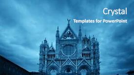  Presentation with engineering robotics development closeup electronics - Amazing presentation design having medieval town in an overcast backdrop and a teal colored foreground