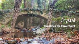  Presentation with medieval - Beautiful PPT layouts featuring medieval-venetian-bridge-in-cyprus backdrop and a gray colored foreground