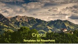  Presentation with village - Cool new slides with medieval-village-of-gruyeres-switzerland backdrop and a tawny brown colored foreground