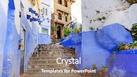 Presentation with africa - Cool new PPT theme with medina of chefchaouen morocco africa backdrop and a coral colored foreground