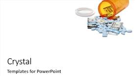  Presentation with health cost - Cool new presentation with medis - money and pills pour backdrop and a white colored foreground